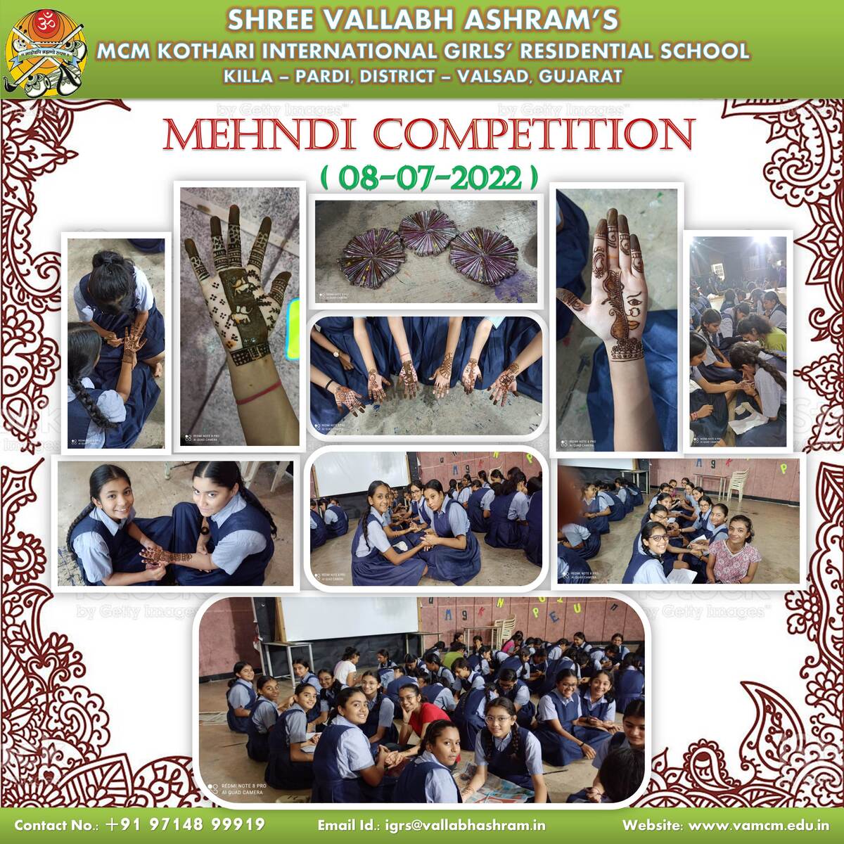 😀🎀Mehndi competition in our... - Boston Public School Unit-2 | Facebook